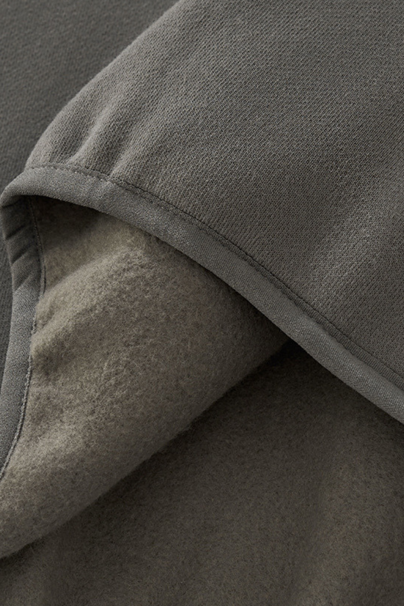 Men's Fall Relaxed Contrast Color Stripe High Neck Hoodie