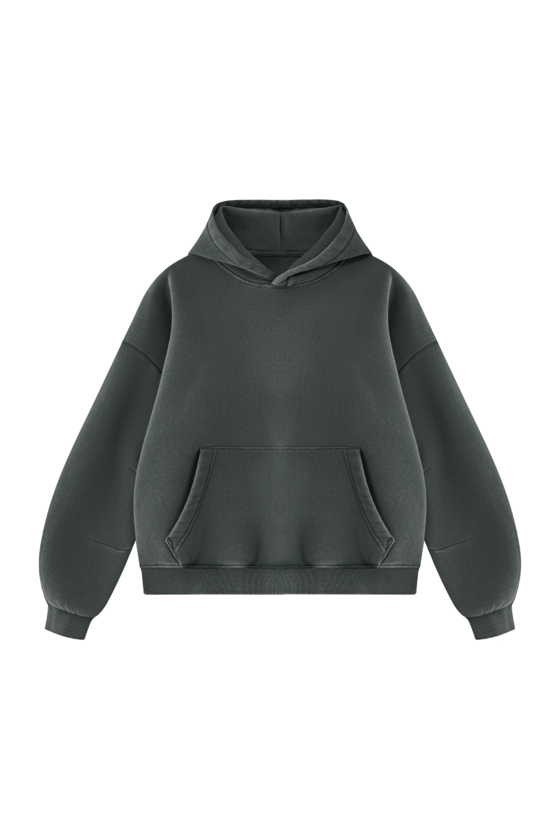 Men's Fall Fleece Heavyweight Washed Drop Shoulder Hoodie