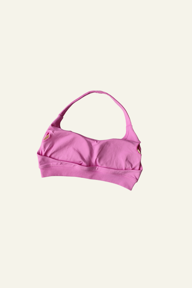 Women's Athletic Halter U-neck Backless Bra
