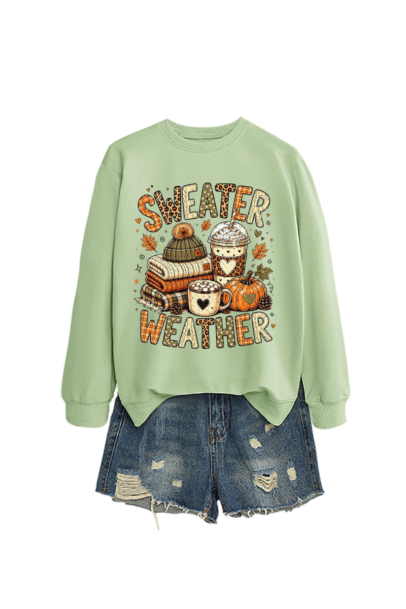 Women's Fall Christmas Cute Pumpkin Letter Print Pullover