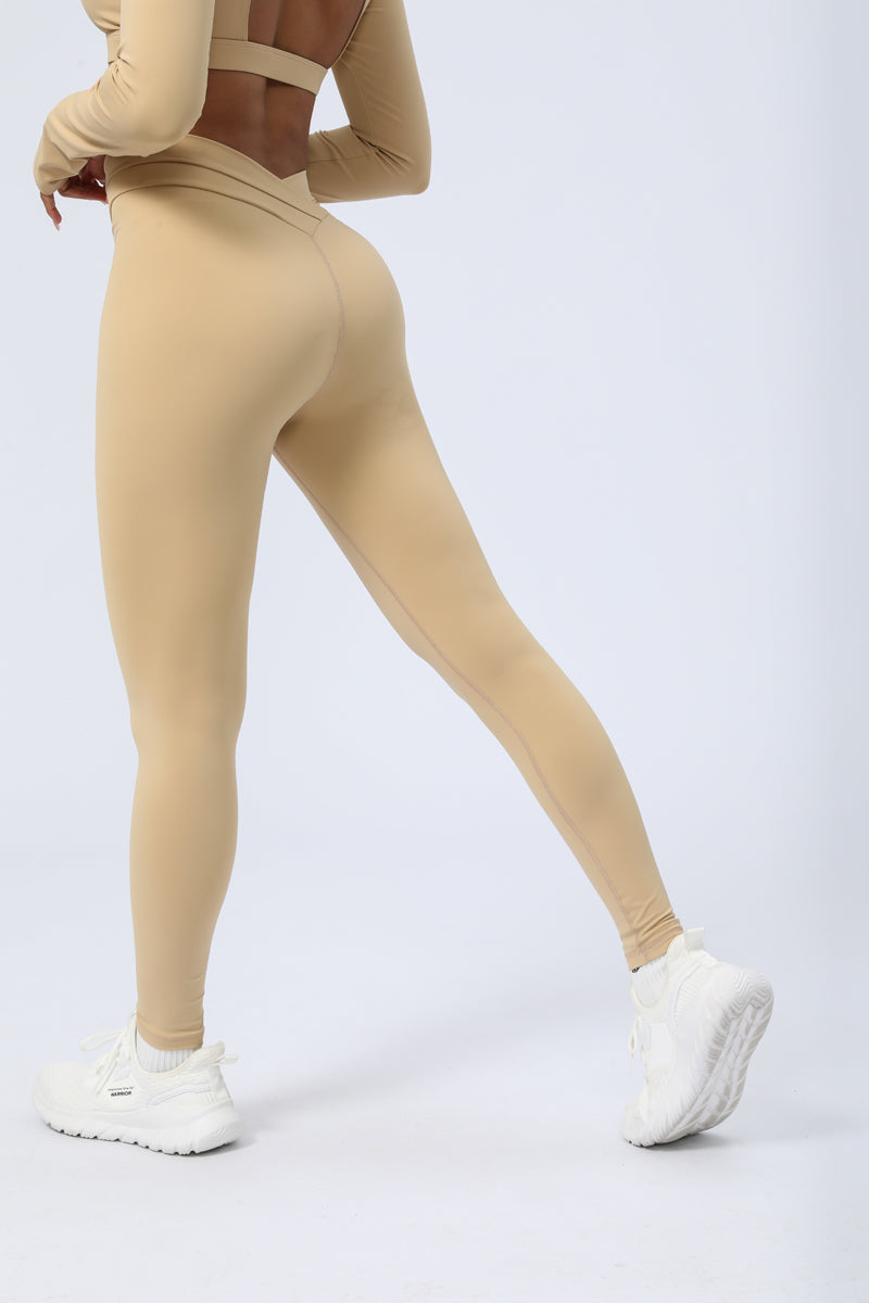 Women's Cross Spliced Peach Butt Lifting Leggings