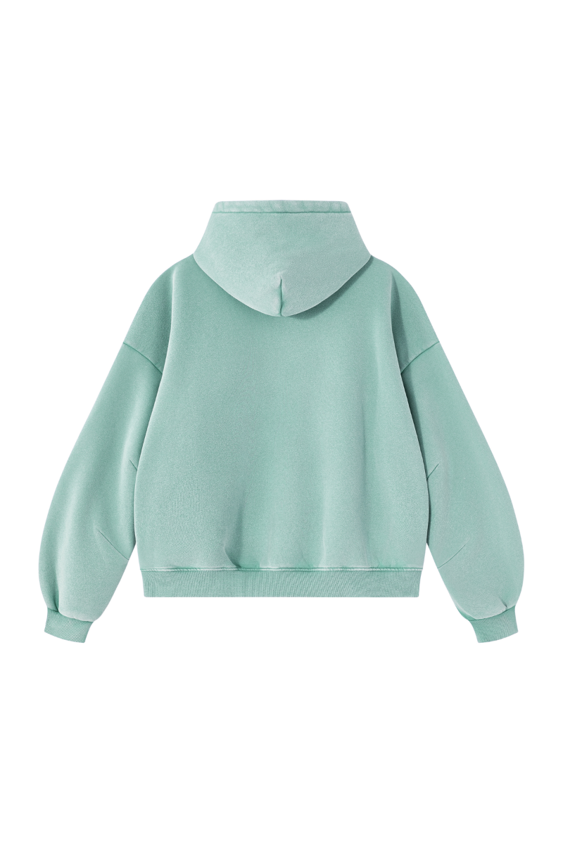 Unisex Fall Fleece Heavyweight Washed Drop Shoulder Hoodie