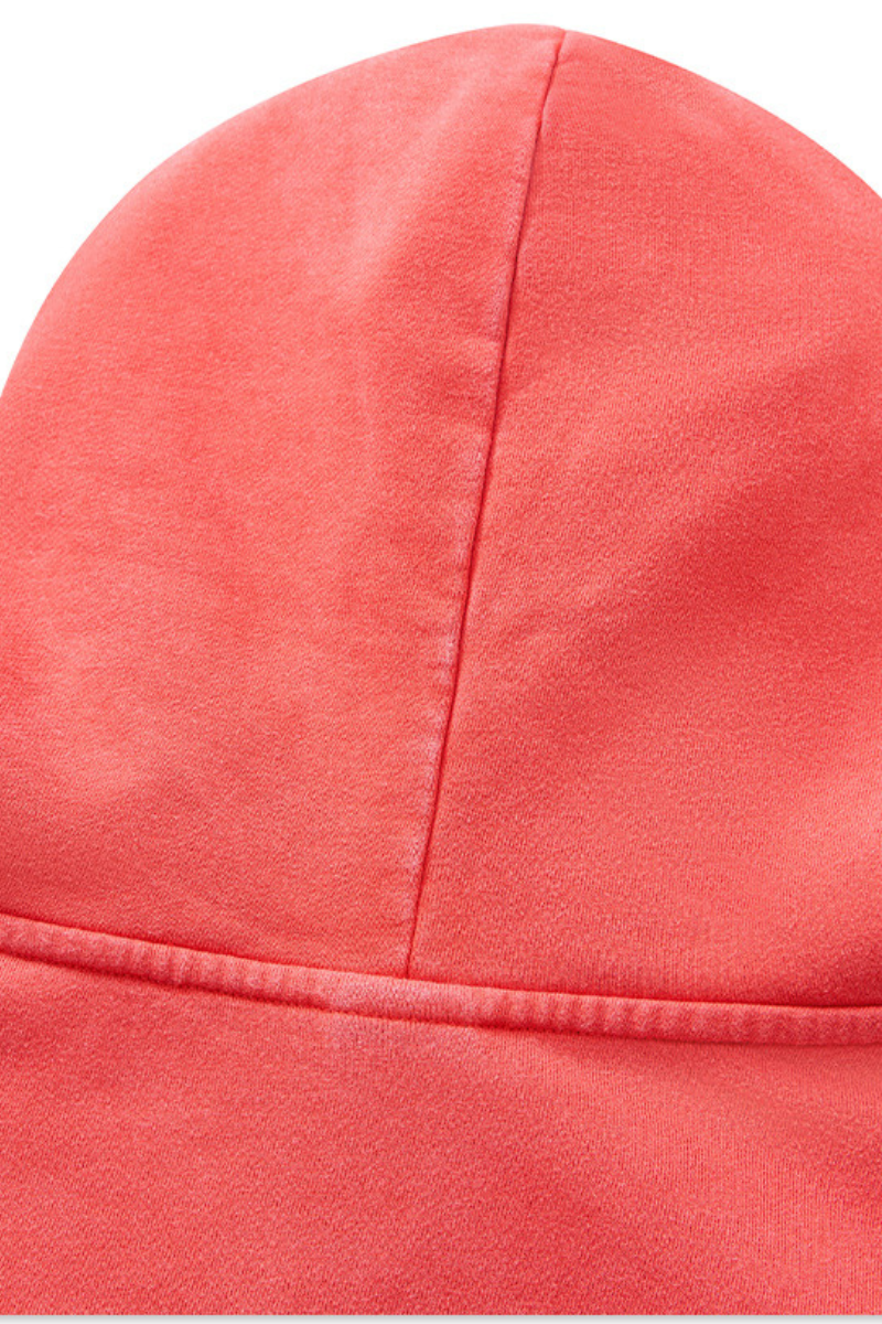 Men's  Fall 100% Cotton Washed Vintage Heavyweight Hoodie