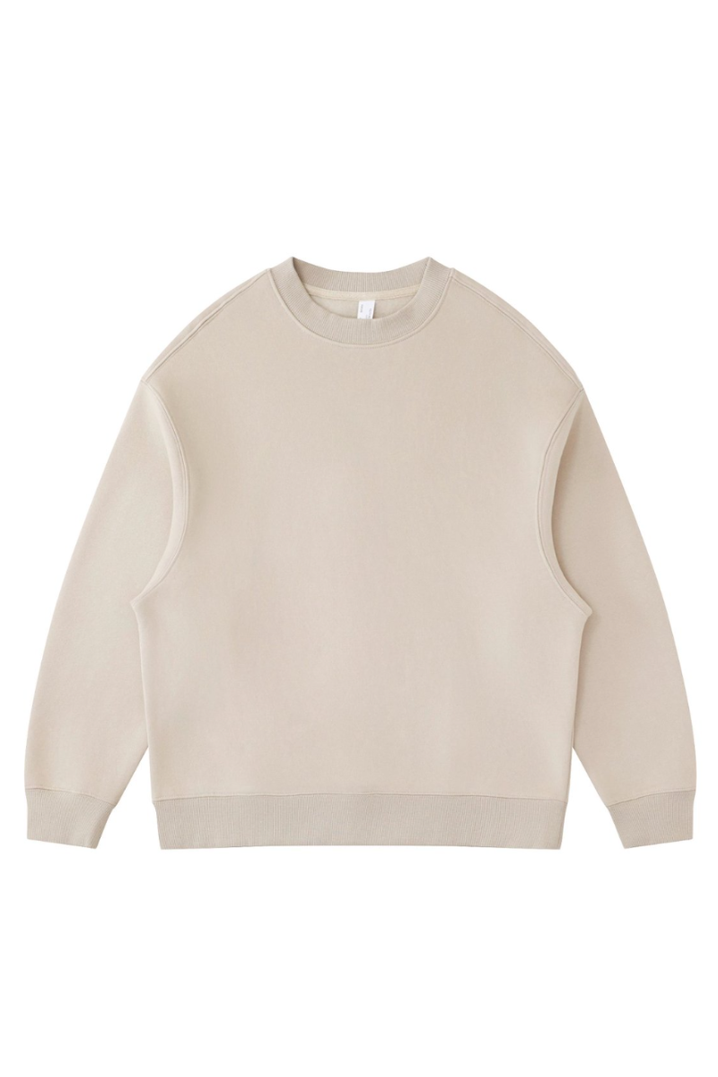 Men's Fall Fleece‑Lined Drop Shoulder Oversized Pullover