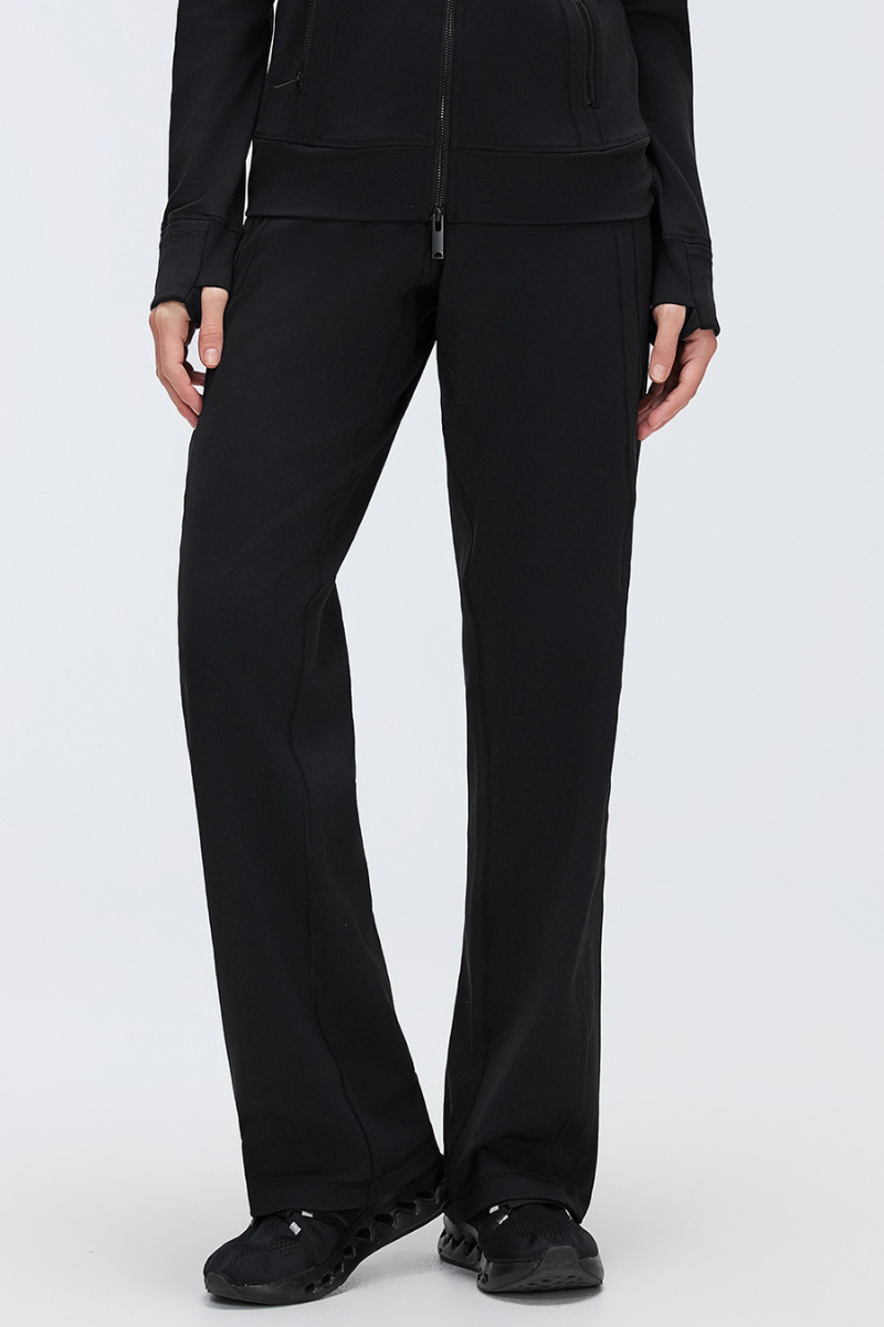 Women's Fall Double Side Stripes Relaxed Straight Leg Pants