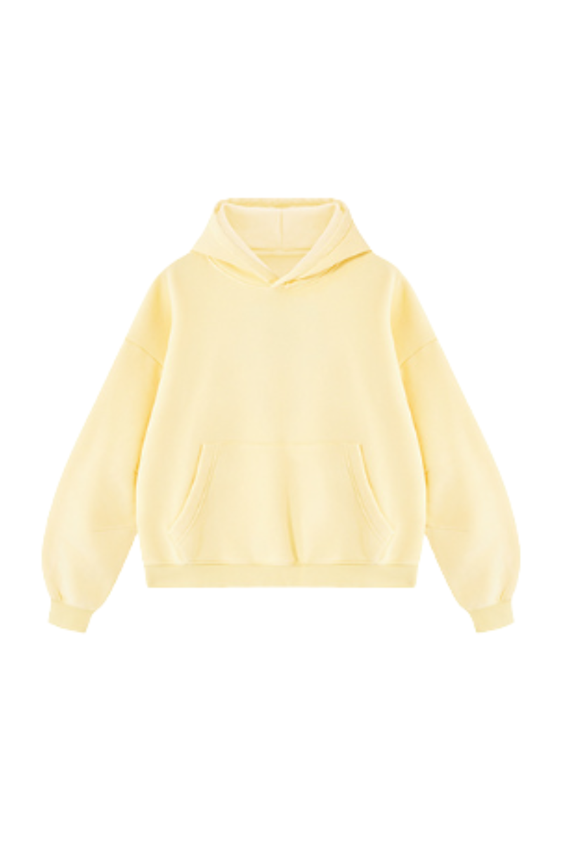 Unisex Fall Fleece Heavyweight Washed Drop Shoulder Hoodie