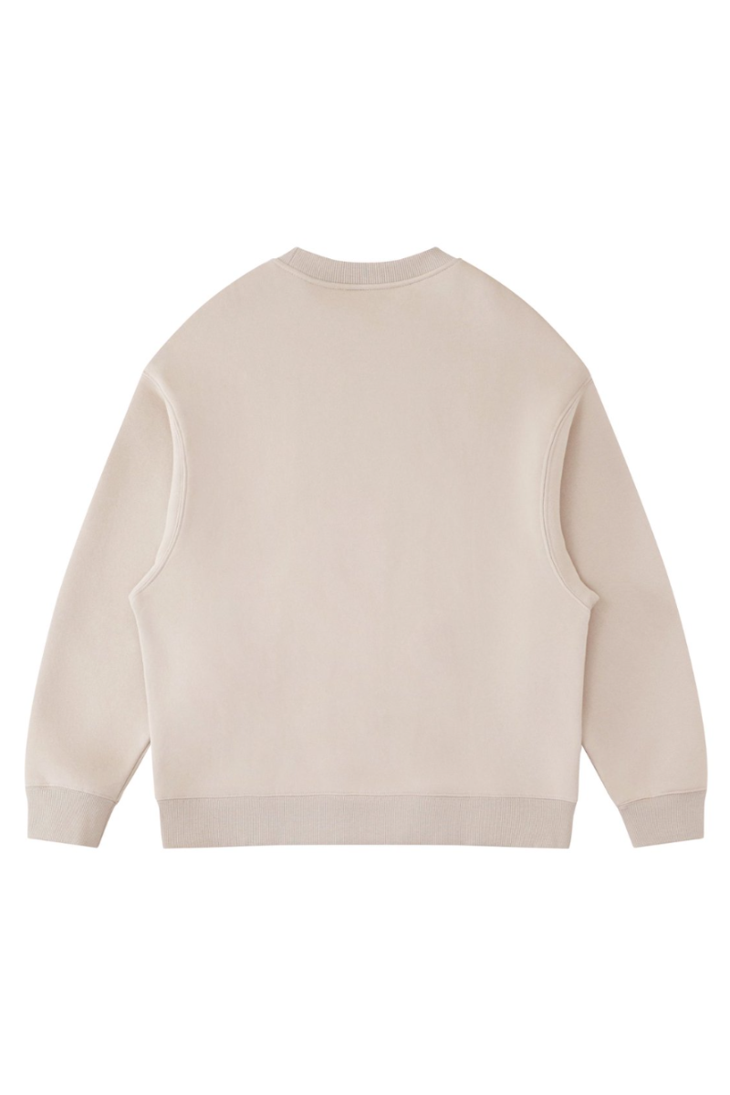 Men's Fall Fleece‑Lined Drop Shoulder Oversized Pullover
