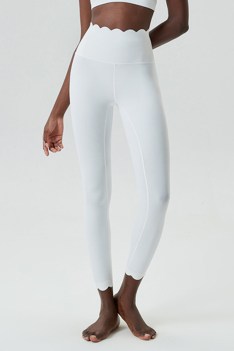 Women Plus-Size Wave High-Waisted Quick-Dry Sculpting Yoga Leggings