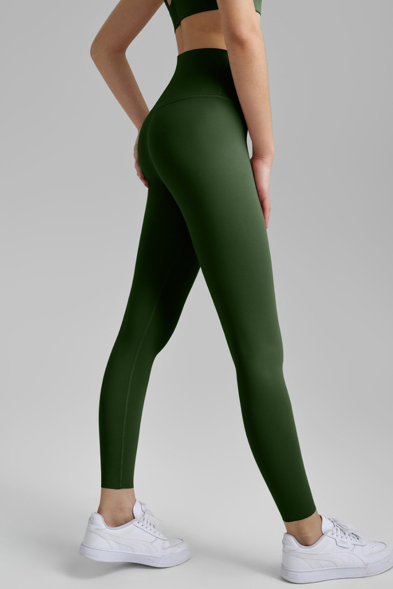 Women's High-Waist Tummy Control Hidden Back Pocket Leggings