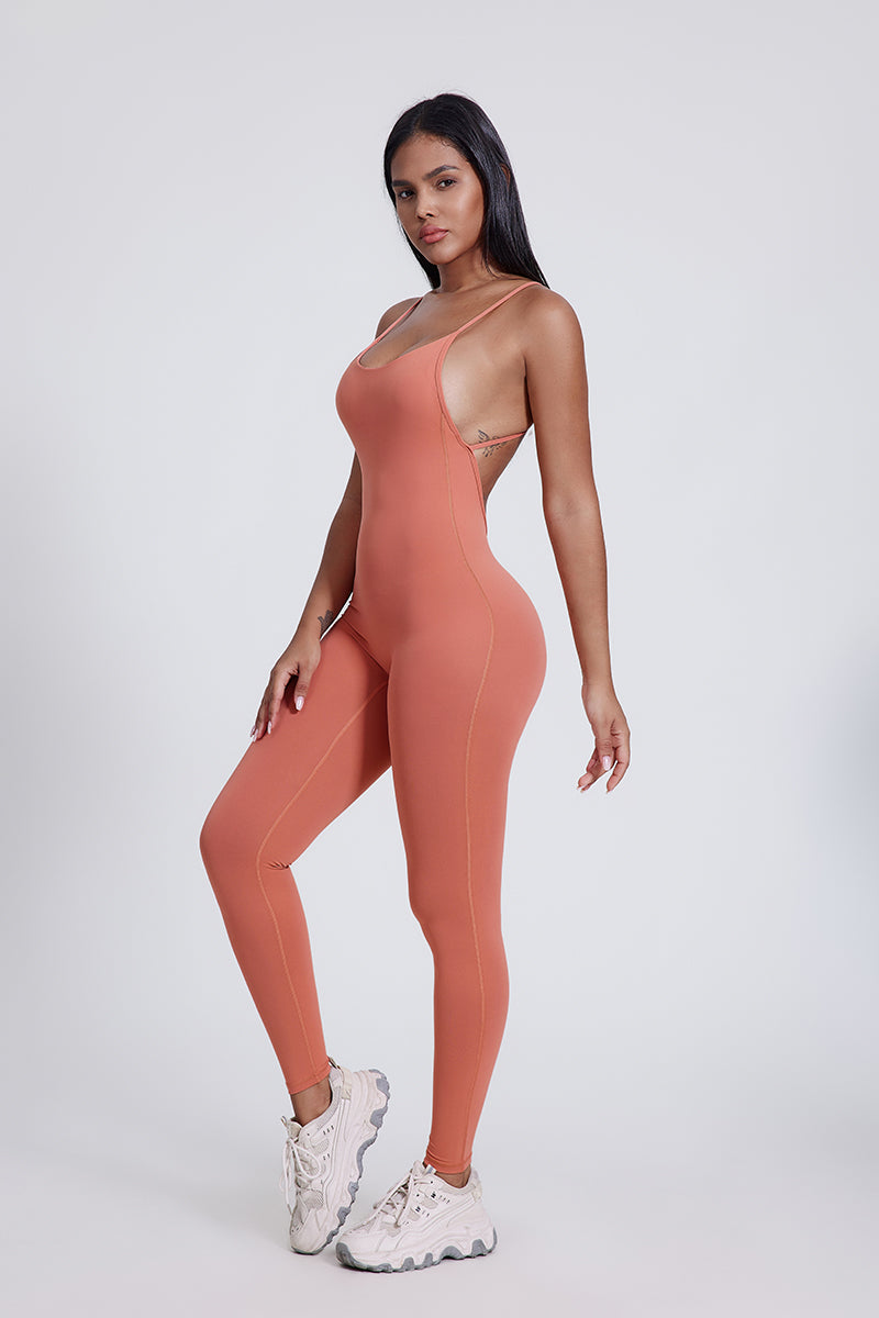 Women'S Cross-Leaky Back Yoga High-Elastic Bodysuit