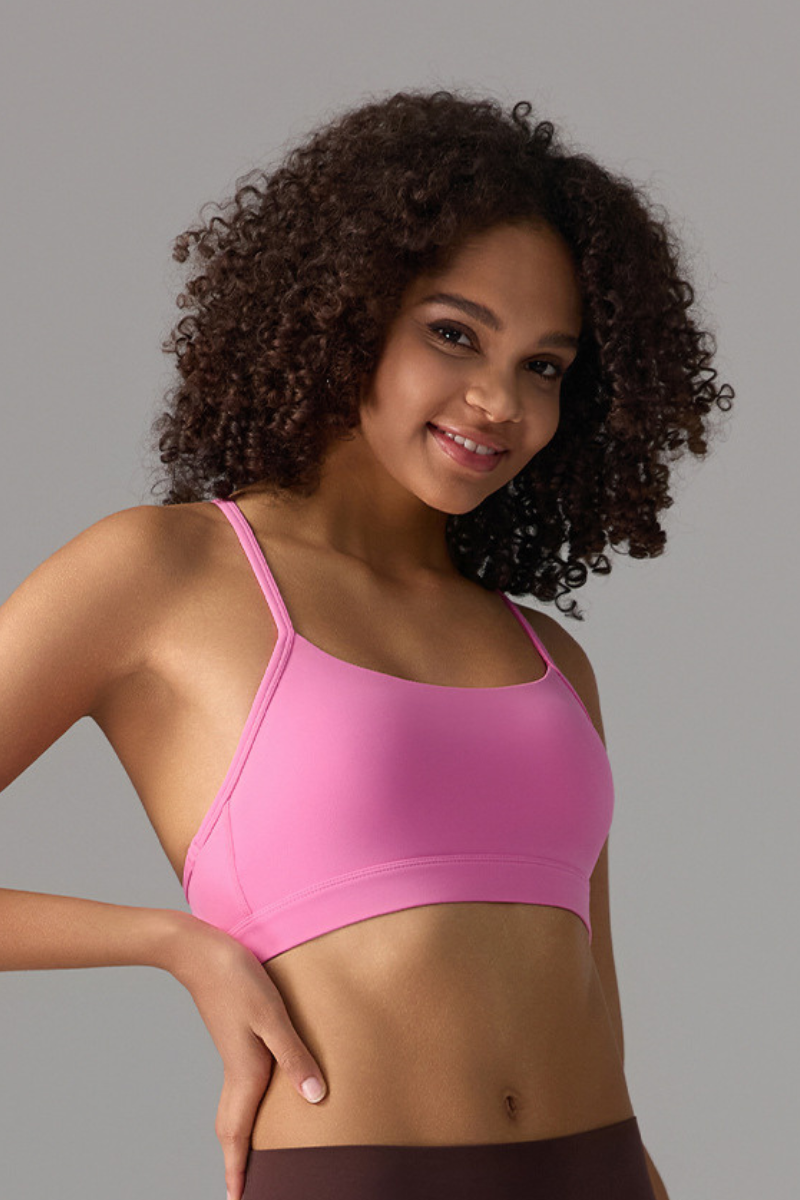 Women's Athletic Y‑Strap Back Thin Straps Sports Bra