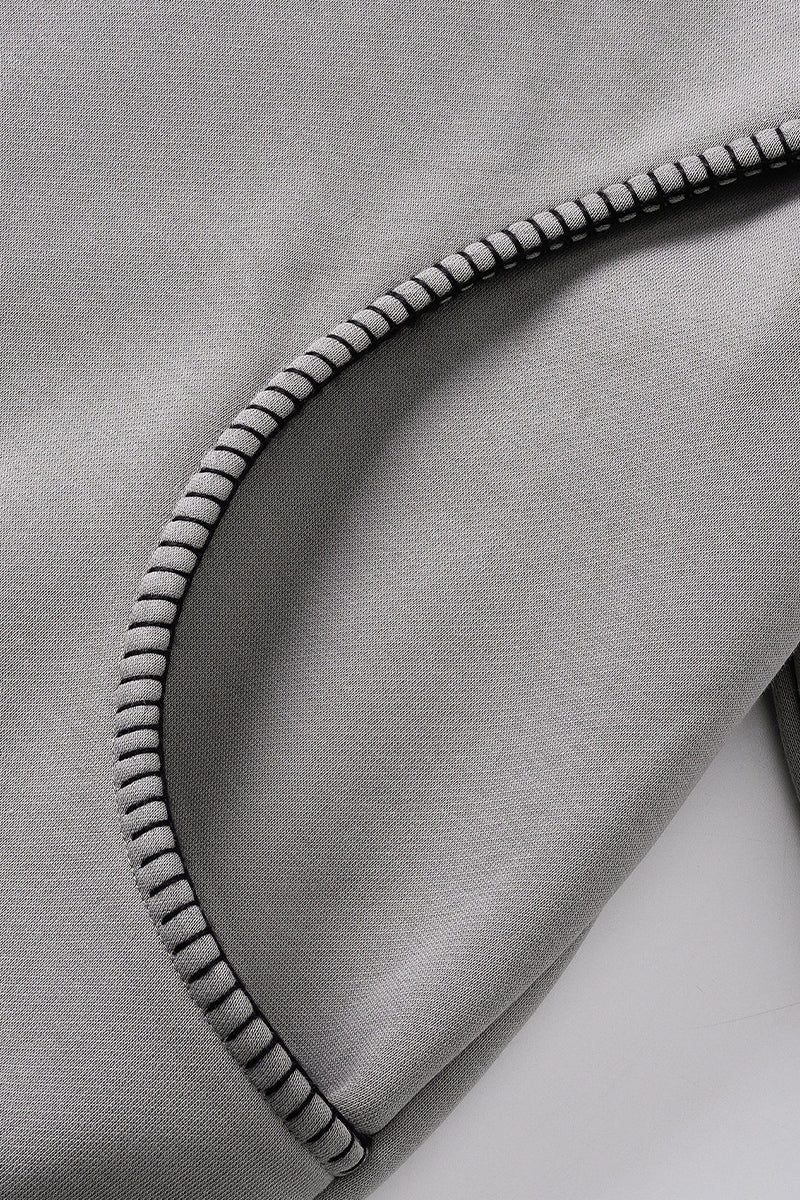 Men/Women High-Street Fleece-Lined Double-Zip Lock-Stitch Hoodie
