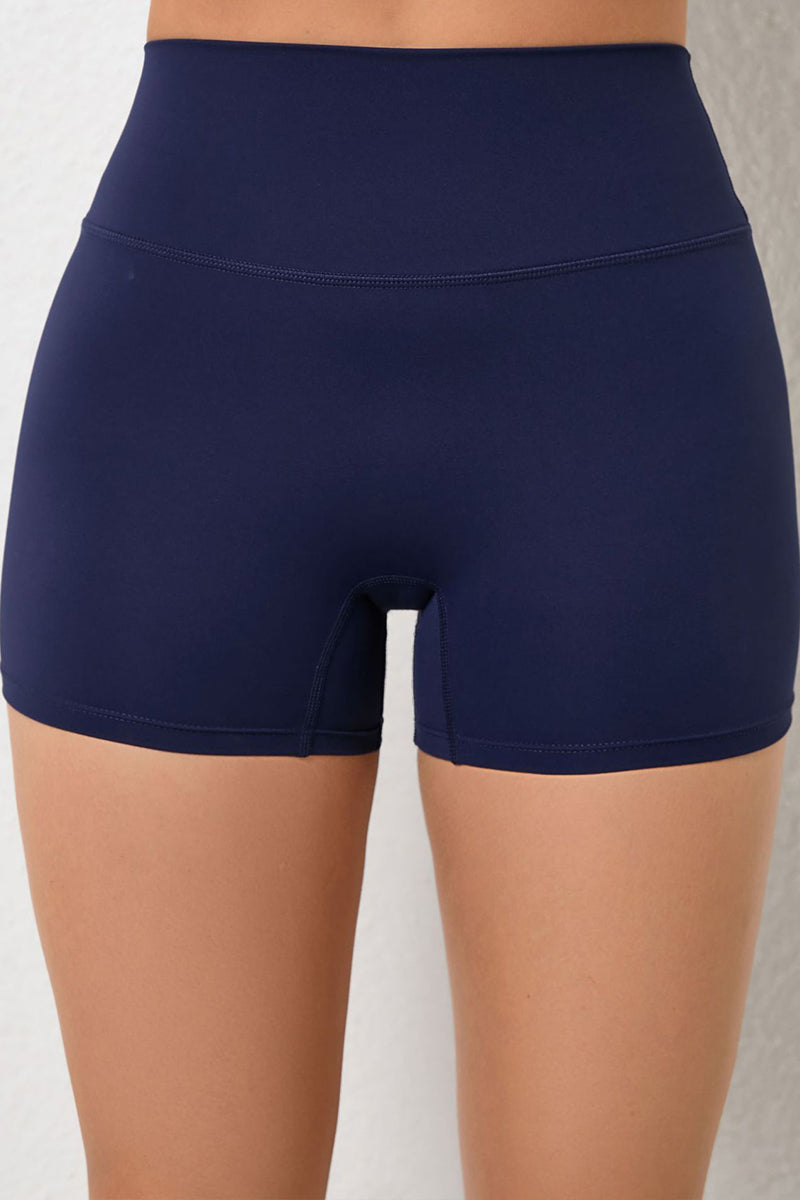 Women High Waisted Seamless Butt Lifting Quick-Dry Yoga Fitness Shorts