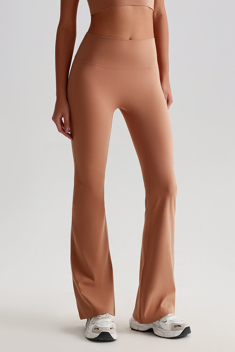 Women High Waisted Flared Butt-Lifting Naked Sensation Yoga Pants