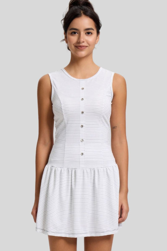 Striped quick-drying tennis sports dress