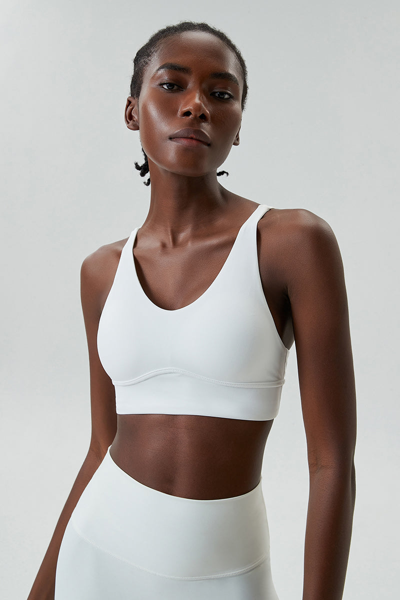 Back cross sports bra