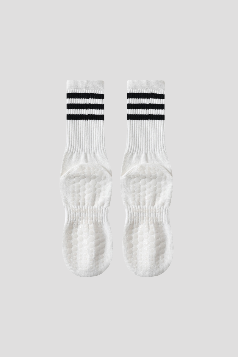 Women's Color Striped Pilates Yoga Tube Socks
