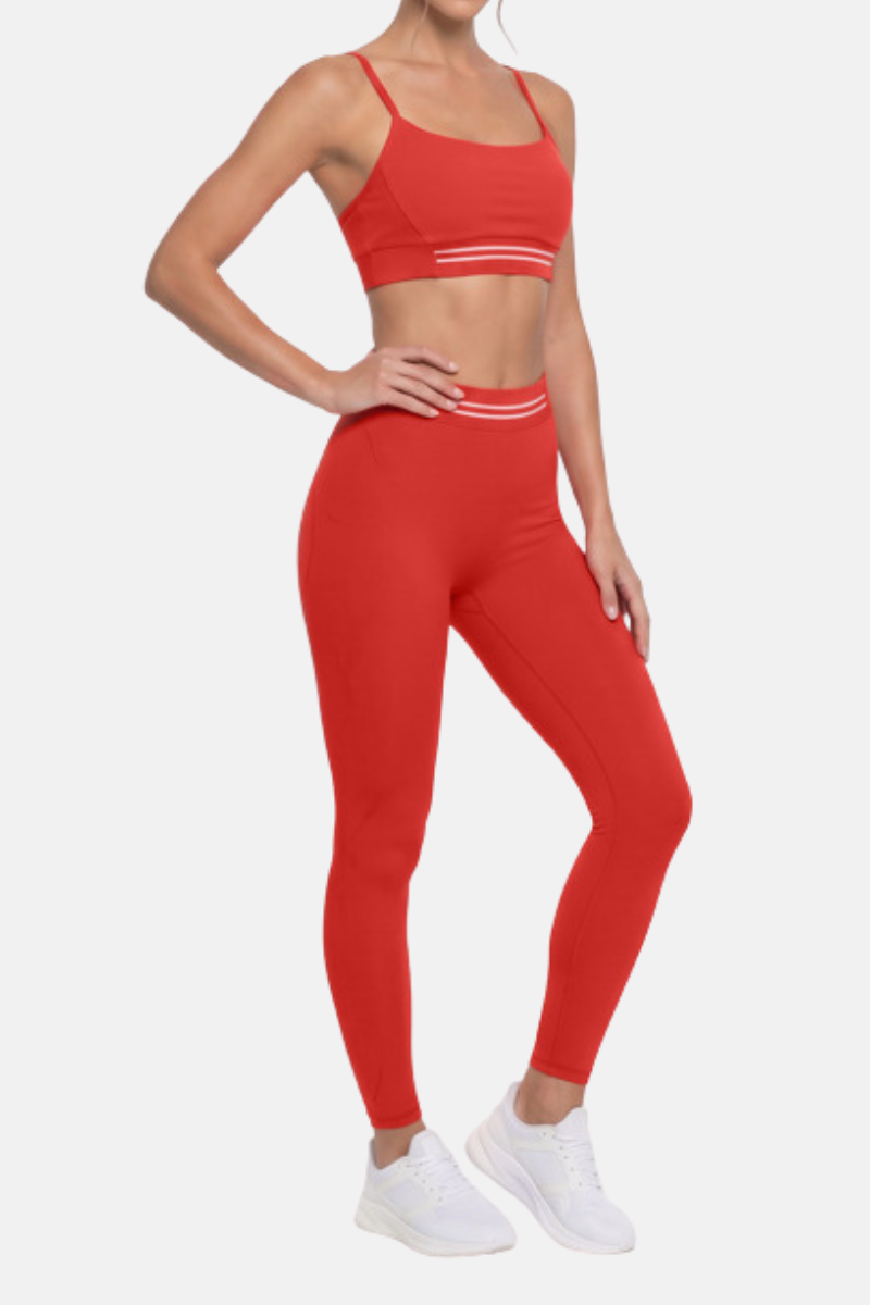 Women's Adjustable Bra And Butt Lifting Leggings Yoga Set