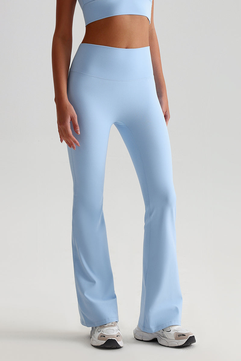 Women High Waisted Flared Butt-Lifting Naked Sensation Yoga Pants