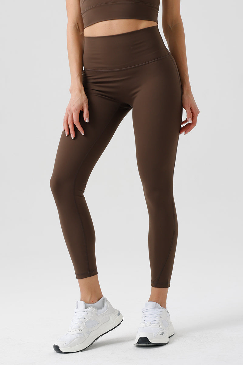 Women Eco-Friendly Nylon Original Yarn Nude High Waist Stretch Sports Fitness Yoga Leggings