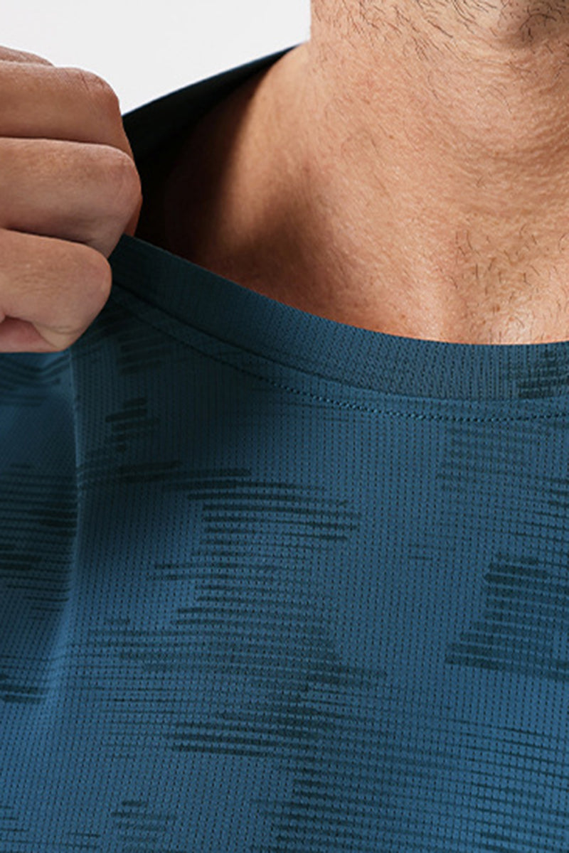 Men's Summer Cooling Lightweight Round Neck Sport T-shirt