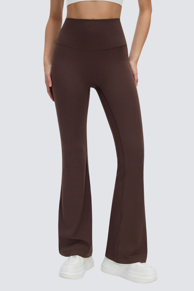 Women's High Waist Seamless Scrunch Flare Yoga Leggings