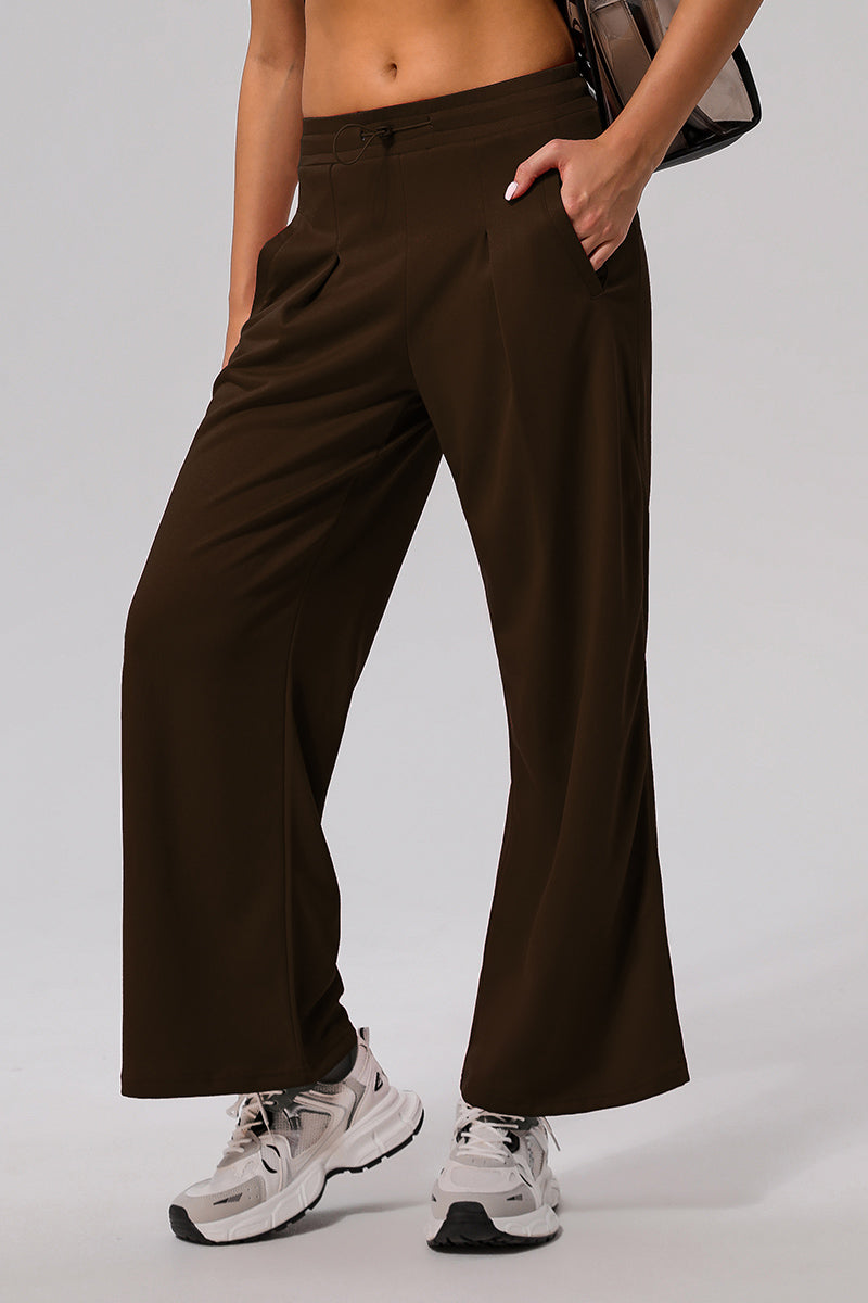 Women Casual Sports Wide-Leg Pants