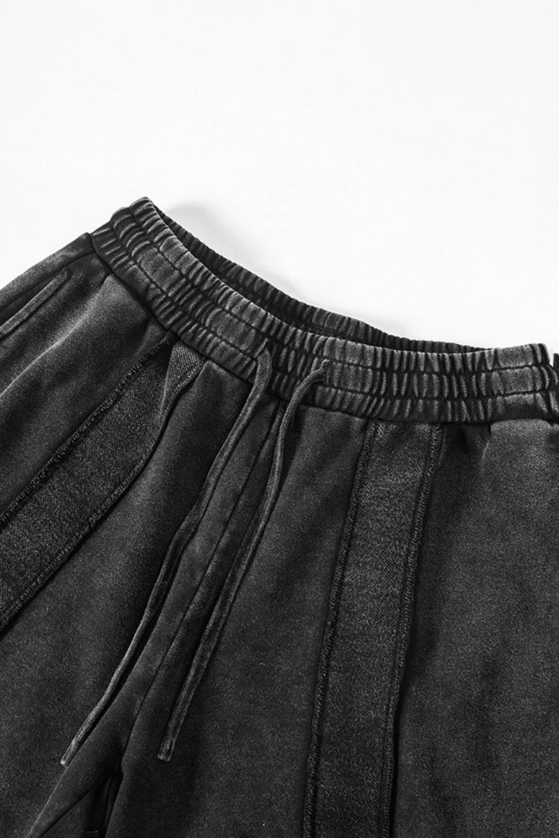 Vintage Washed Athletic Shorts - Unisex Heavyweight Distressed 5-Inch Shorts