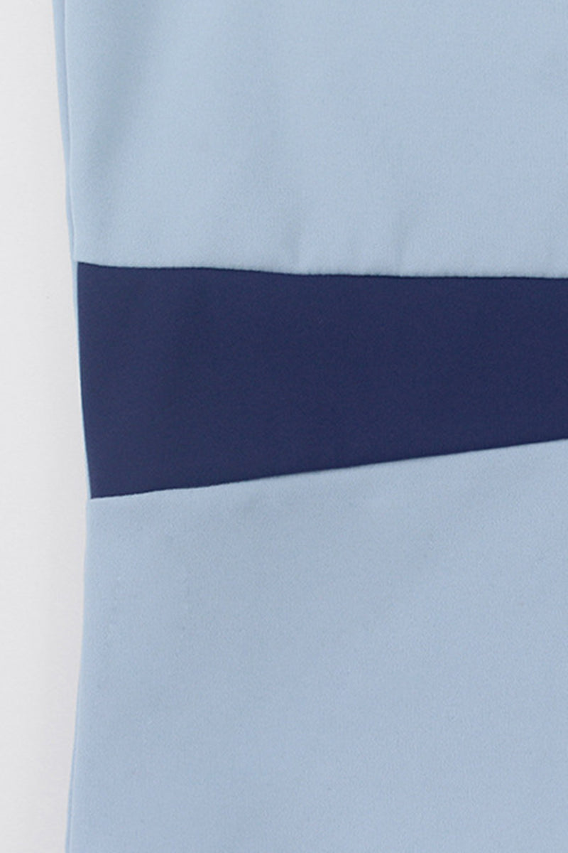 Women Color Block Stand Collar Workout Jacket