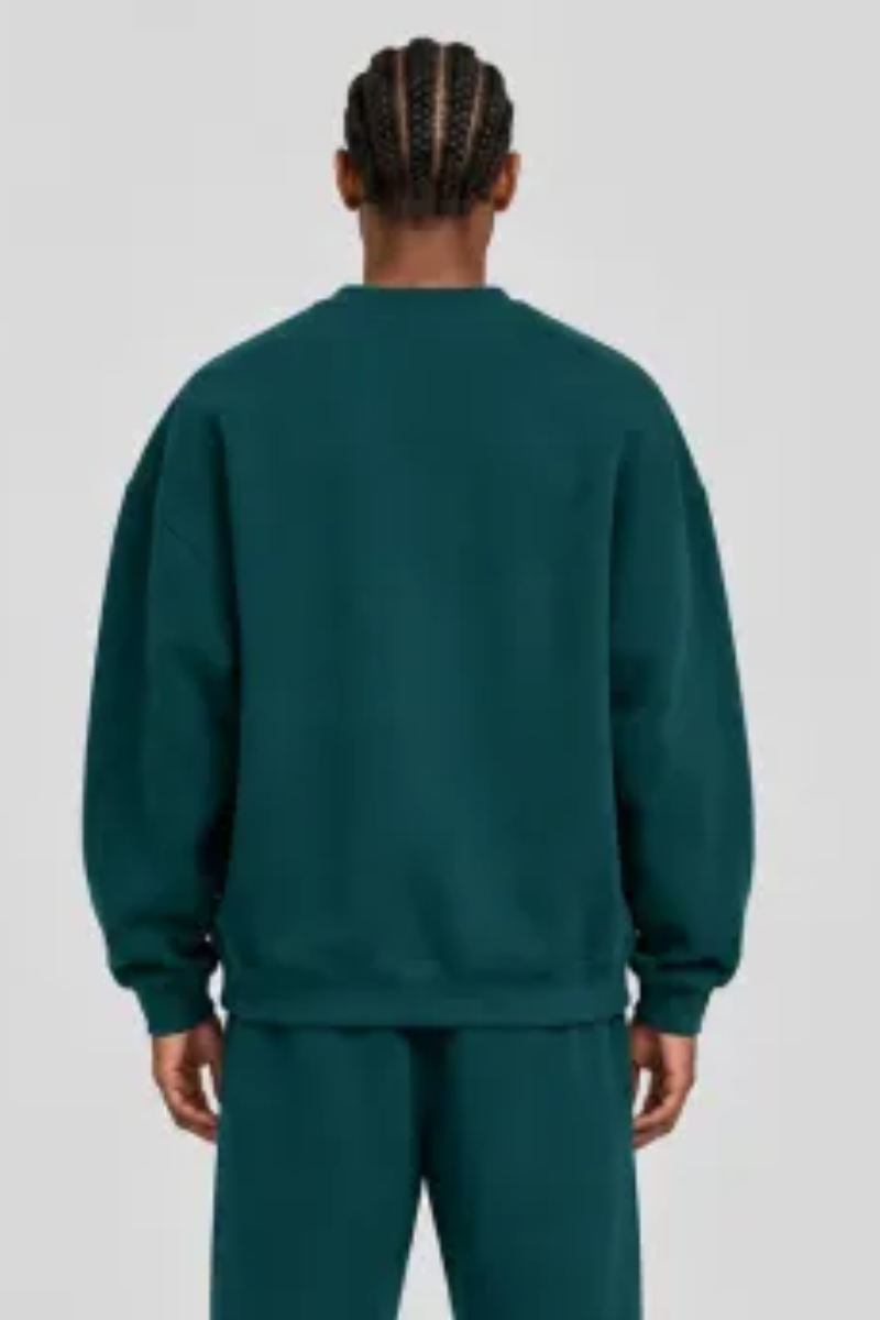 Men's Fall Fleece‑Lined Drop Shoulder Oversized Pullover