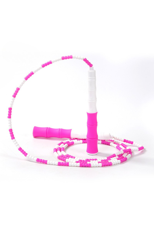 Kids Physical Training Color Block Sports Beaded Jump Rope