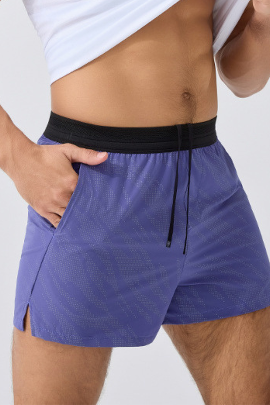 Men's Reflective Dot 2-in-1 Racing Running Shorts