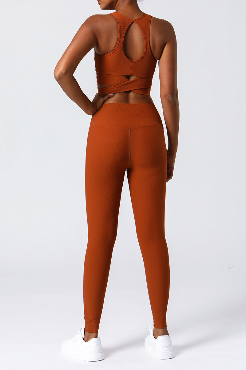 Women Ribbed Yoga set