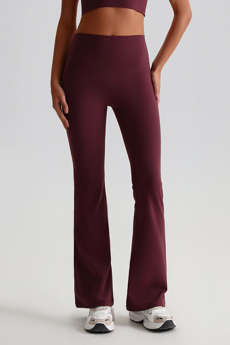 Women High Waisted Flared Butt-Lifting Naked Sensation Yoga Pants