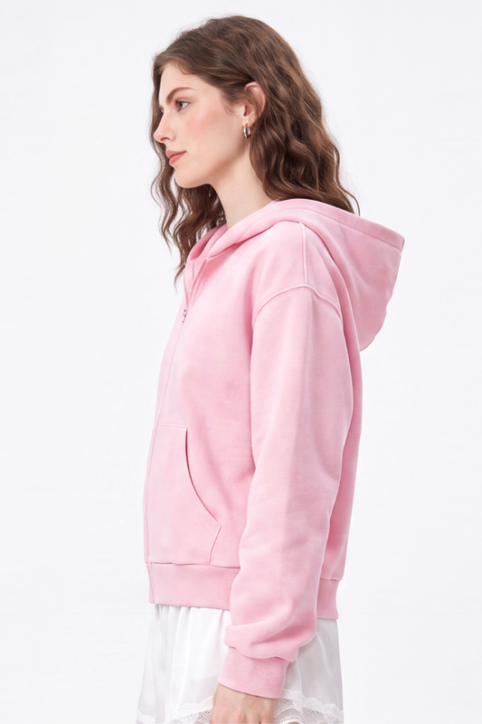 Women's Fall Washed Vintage Boxy  Comfort Color Hooded Jacket