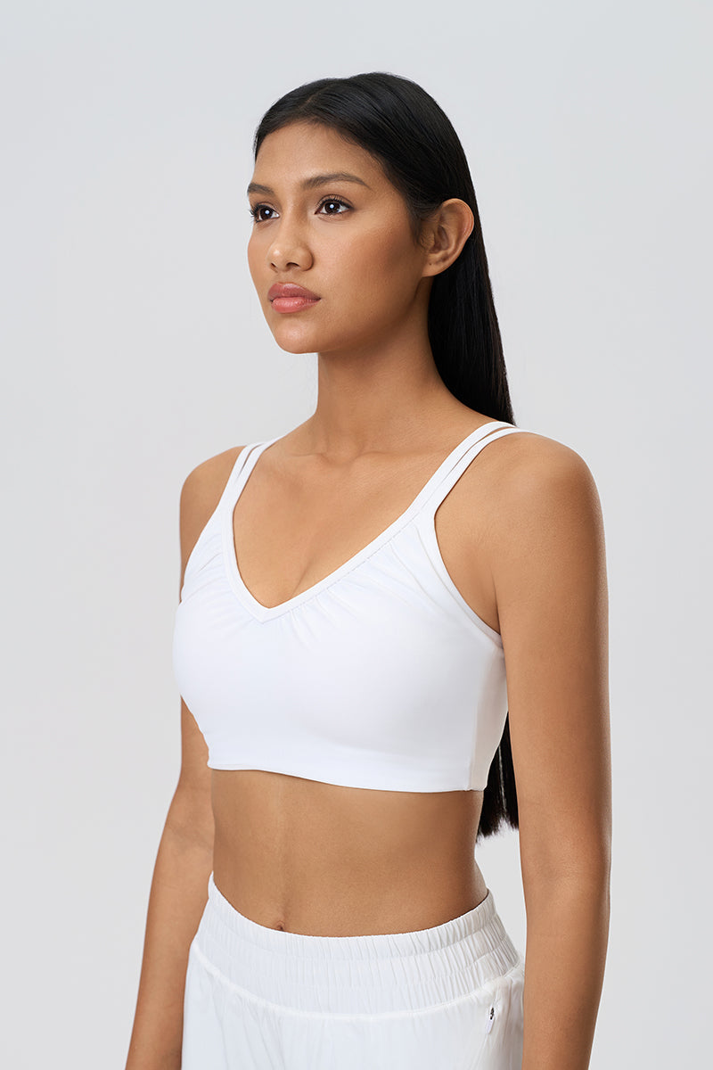 Women Naked-Feel Breathable Anti-Shock Crisscross Back Yoga Sports Bra