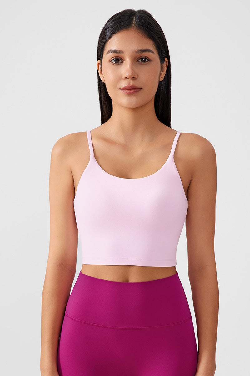Women Gathering Anti-Shock One Cup Back Fitness Yoga Exercise Camisole Top
