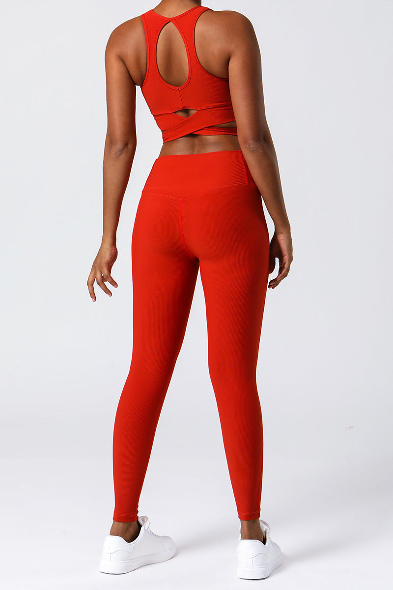 Women Ribbed Yoga set