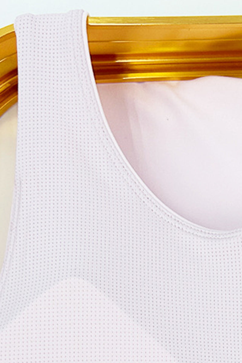 Women's Minimalist Front-Zip Sleeveless Sports Tank Top