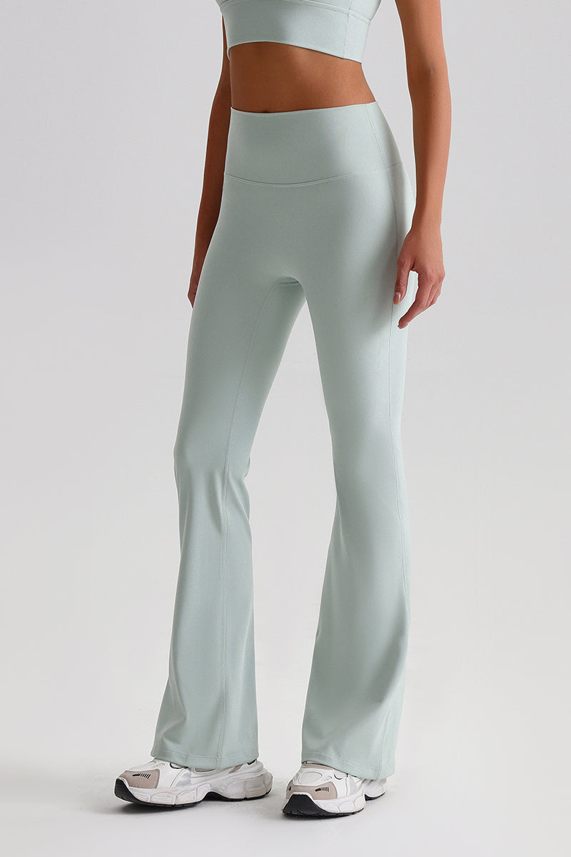 Women High Waisted Flared Butt-Lifting Naked Sensation Yoga Pants