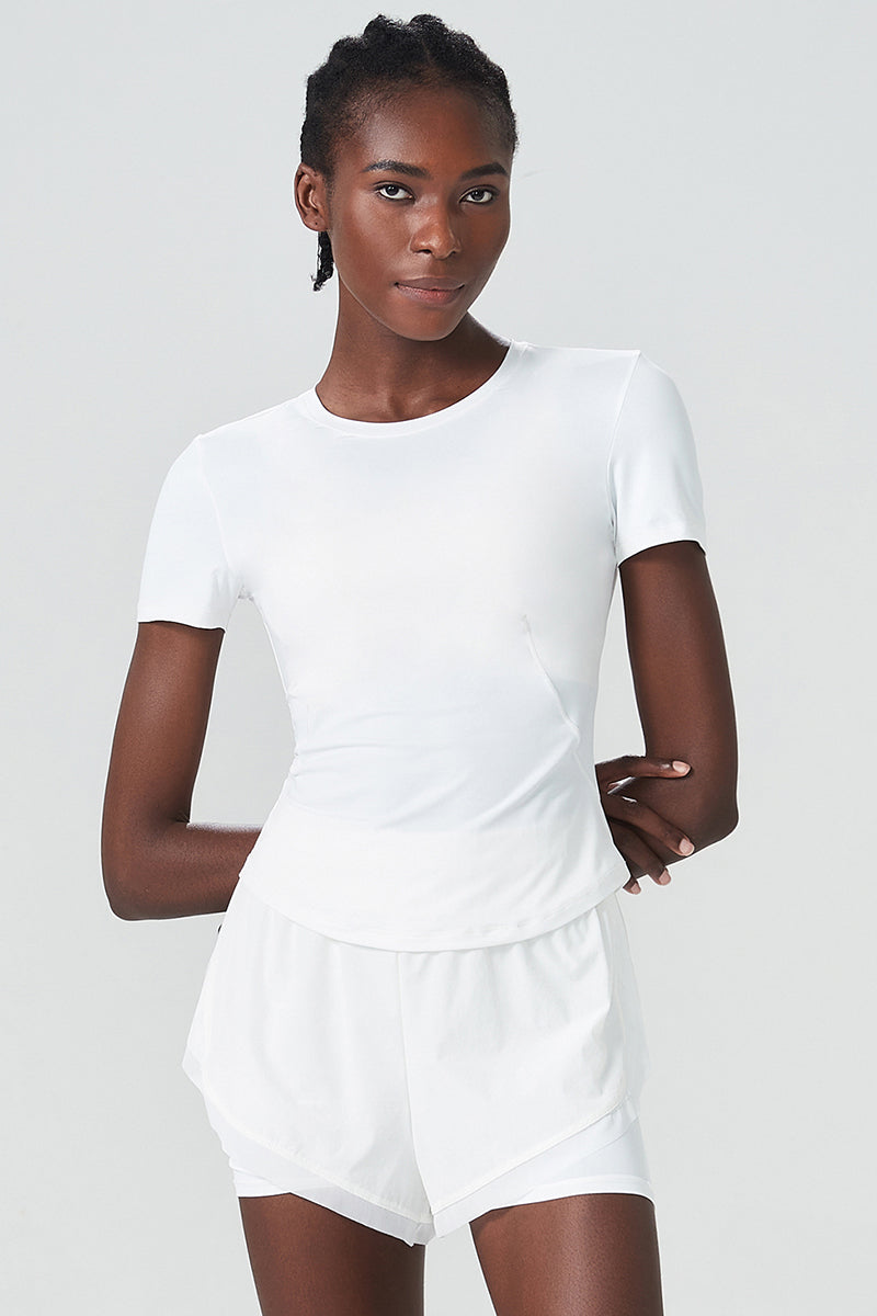 Women's Loose Breathable Athletic Shorts T-Shirt Set