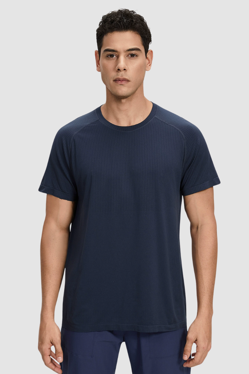 Men's Summer Seamless Mesh Quick-Dry Breathable Tee