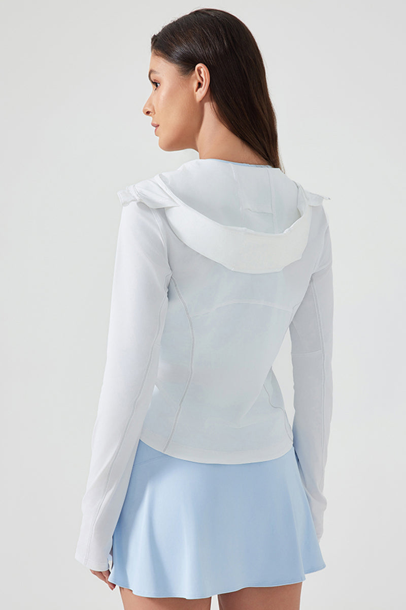 Women Hooded Face-Covering Uv Protection Cooling Quick-Dry Breathable Outdoor Sunscreen Jacket