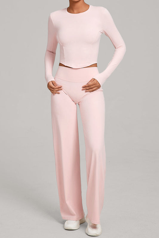Women Naked Feel Flared Yoga Set