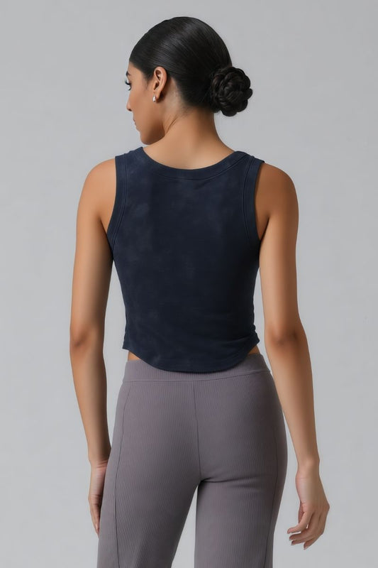 Women's Distressed Washed Tank Top - Streetwear Style