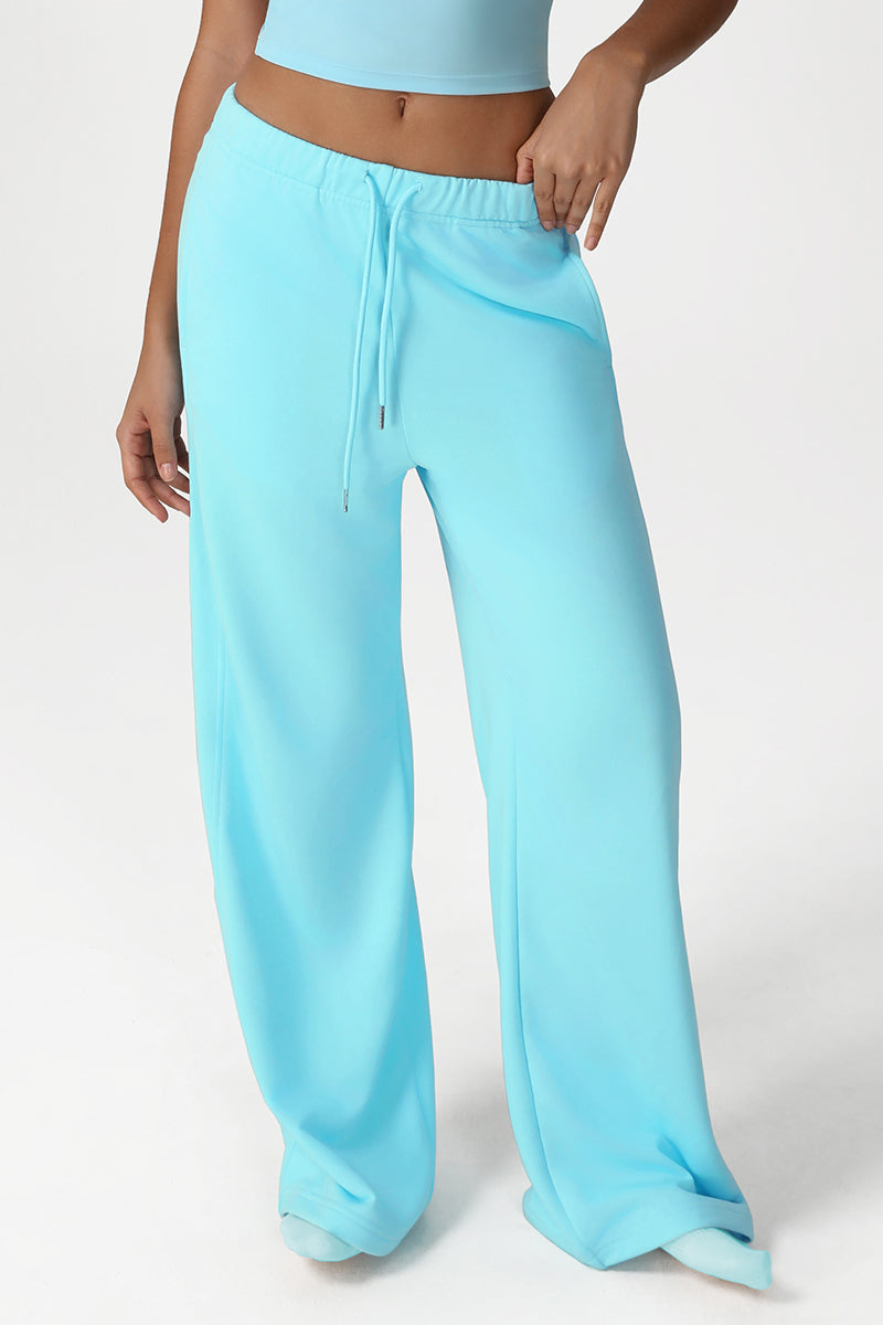 Women Loose Fit Straight Leg Casual Sport Sweatpants Yoga Dance Wide-Leg Workout Pants