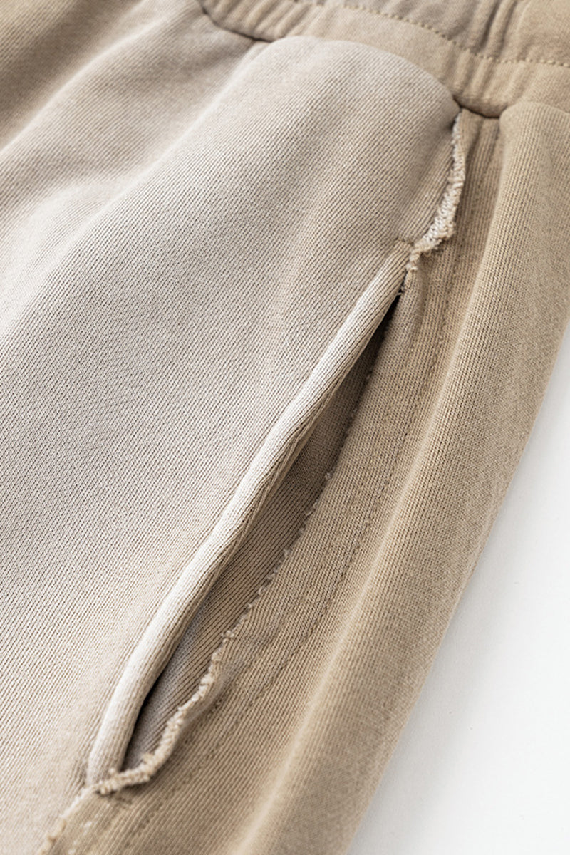 Destroyed Hem Washed Joggers