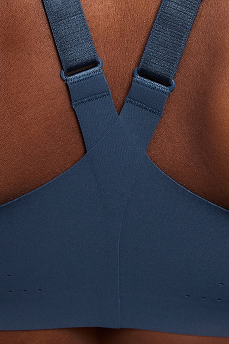 Women Front-Zip High-Impact Support Adjustable-Strap Sports Bra