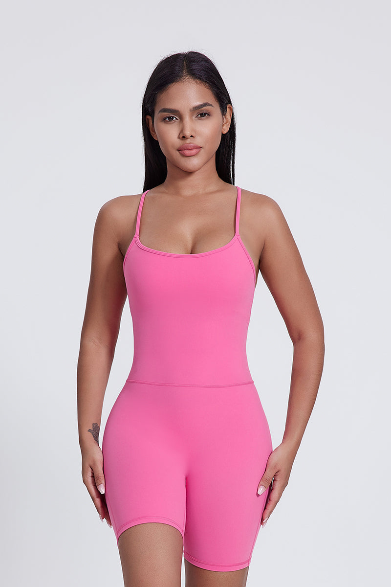 Women'S Backless Suspender Hip Lift And Belly Tucking Yoga Set