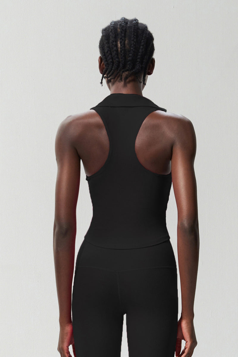 Women Slim Waist V-Neck Yoga Running Sports Vest